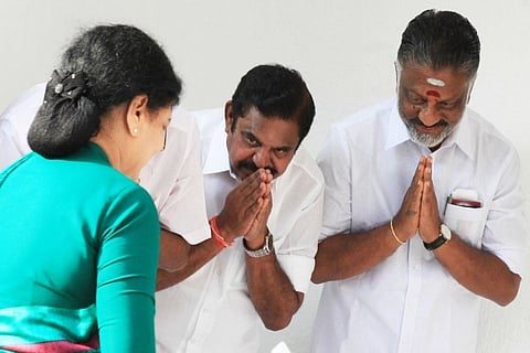  ‘OPS and EPS betrayed Sasikala, why did they fall at her feet before?’ asks Dhinakaran camp