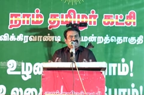 Seeman booked for incendiary speech against Rajiv Gandhi in TN