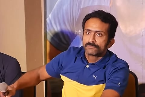 Screen grab of press meet by Shine Tom Chacko