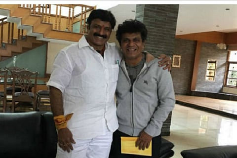 Balayya pays a visit to Rajkumar family in Bengaluru, offers condolences