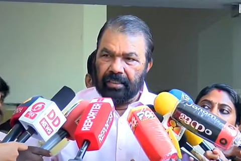 V Sivankutty speaks to media persons