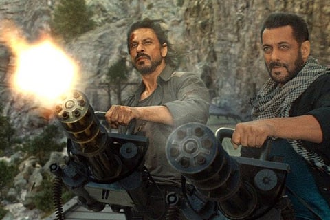 Shah Rukh Khan and Salman Khan in Pathaan