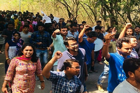 TISS Hyd students demand financial autonomy, threaten to go on hunger strike 
