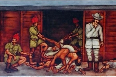 Wagon Tragedy mural painted over at Tirur Railway Station after complaints