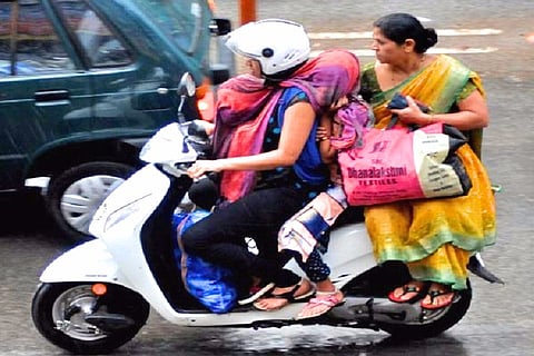 Mandatory helmet rule for pillion riders comes into effect in Kerala