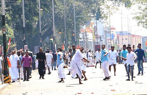 Shuhaib murder: Kerala Youth Congress march turns violent, workers clash with police 