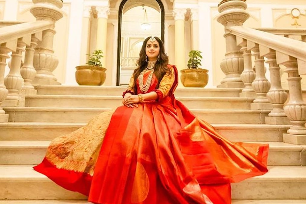 bhavana engagement dress She didn't just choose an outfit she chose what felt right When Bhavana was getting ready for her big day, she knew she wanted something beautiful, something memorablebut also something that