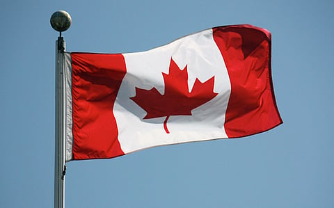 A Canadian flag