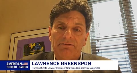 Lawrence Greenspon talks Trucker Convoy
