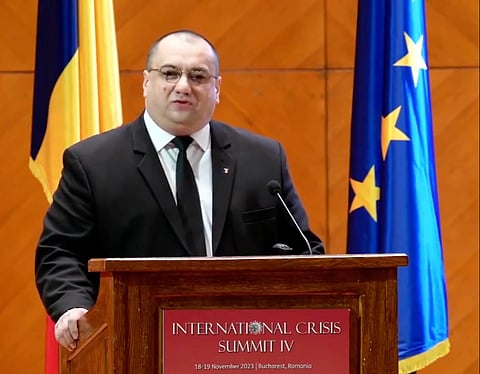 Cristian Terhes at International Crisis Summit IV, Bucharest, Romania