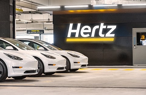Hertz is easing up on EVs citing higher costs.