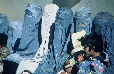 Wearing the burka...