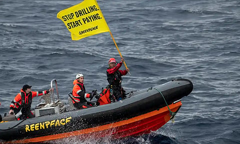Greenpeace facing largest lawsuit in its history over a protest targeting an ocean-going Shell oil platform.