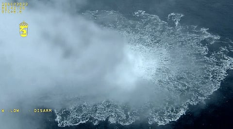 Nord Stream Pipeline blown up, Sept. 2022