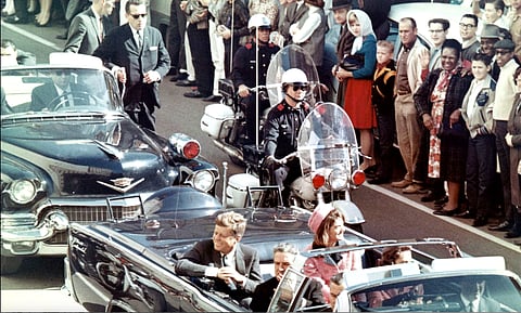 On Wednesday, it will be 60 years since President Kennedy was shot in Dallas, Texas. In the presidential Lincoln limousine with him, minutes before the assassination, are his wife Jackie Kennedy, Texas Governor John Connally, and Connally's wife, Nellie