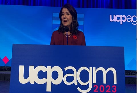 Danielle Smith at UCP AGM