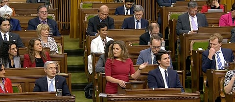 Finance Minister Freeland in the House of Commons Tuesday.