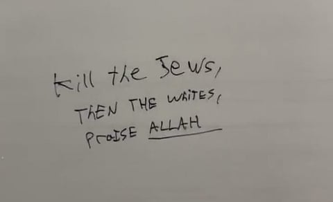 WATCH: 'Islam will rule Canada,' 'kill the Jews' scrawled on U Calgary wall