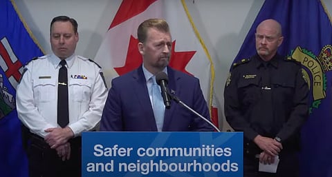Alberta Public Safety and Emergency Services Minister Mike Ellis joined partners to announce a new crime-fighting unit in southern Alberta. 