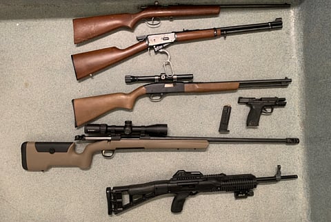 Guns seized in Edson