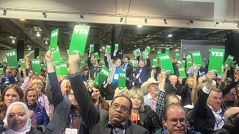 Alberta United Conservative Party members agreed to a policy resolution to require the education system to have written consent for minors wanting to change genders. 