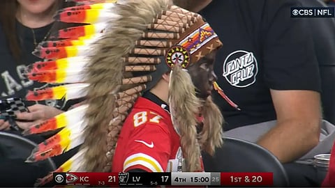 Holden Armenta at Kansas City Chiefs game in Las Vegas, Nov. 26
