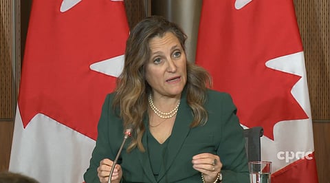 Finance Minister Chrystia Freeland