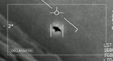 What was it? Gun camera image of an aerial object that has yet to be positively identified.