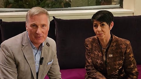 People's Party of Canada leader Maxime Bernier said Alternative for Germany Member of European Parliament Christine Anderson was back in Canada for a series of events. 