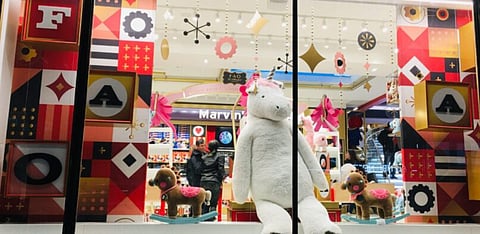 Christmas storefront