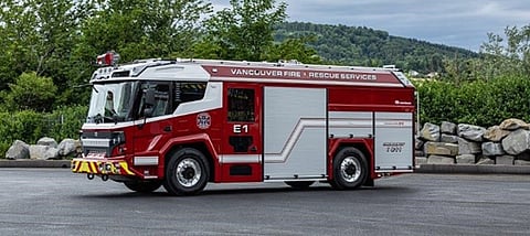 Canada’s first EV fire truck.