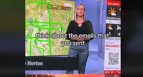 Calgary Global News host pragmatically responds to viewer who assumed she was pregnant