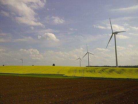 French wind farm in Champagne-Ardennes