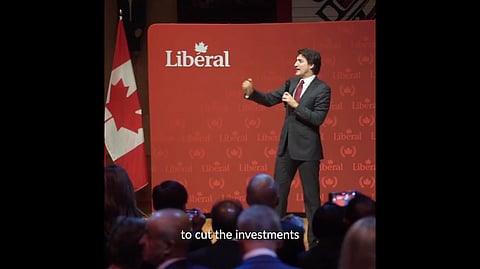 Prime Minister Justin Trudeau speaks at Liberal event with subtitles