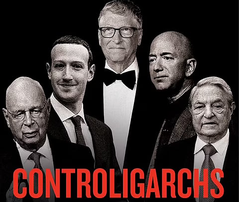 Controligarchs cover featuring Bill Gates