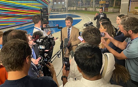 Steven Guilbeault holds court before departing from COP28 in Dubai