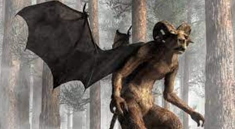 Illustration of the Jersey Devil, a beast who terrorized New Jersey.