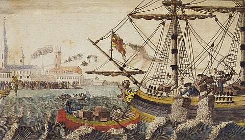 The Boston Tea Party, December 16, 1773.