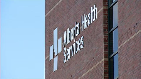 Alberta Health Services sign 