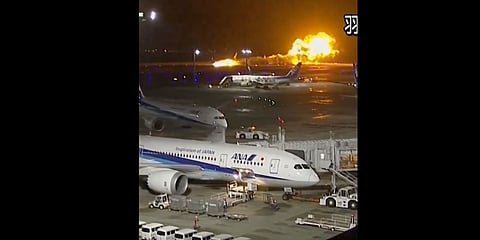 All 379 people aboard a Japan Airlines flight managed to escape after the plane burst into flames, which followed a collision with a smaller aircraft at Haneda Airport in Tokyo. 