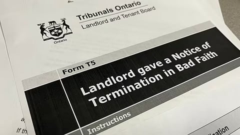 T5 form landlord bad faith eviction 