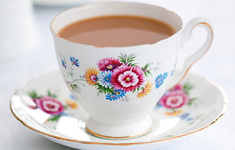 Tea, properly prepared and presented
