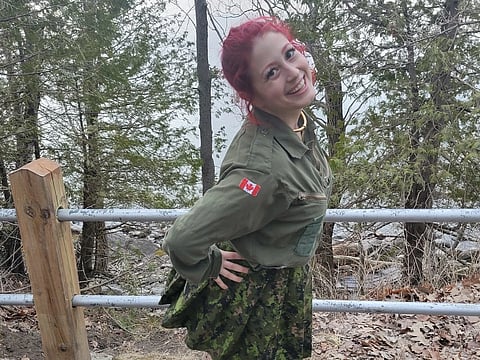 Christina Lea Gilchrist has been ordered to stop selling sex to Canadian soldiers in uniform.