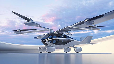 Flying car concept at CES show in Las Vegas 