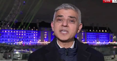 Sadiq Khan spoke about the increase in gun and knife crimes under his watch. 