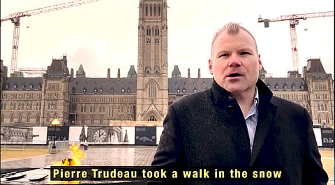 Minister responsible for SaskEnergy Dustin Duncan in Ottawa Wednesday.