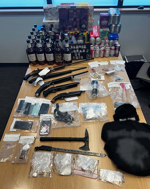 Seized items at Pelican Narrows