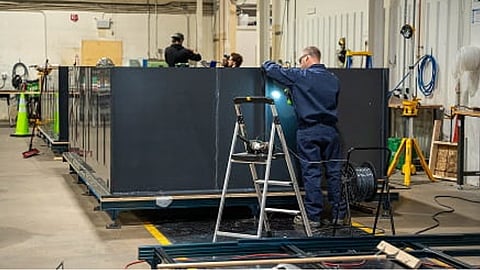 Solvent extraction cells made at the SRC facility in Saskatoon in May of 2023