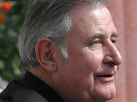 Alberta Premier Ralph Klein giving a speech in Calgary, Alberta, September 1, 2005