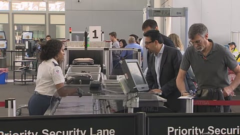 Airport checkpoint 